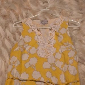 Yellow floral sundress!